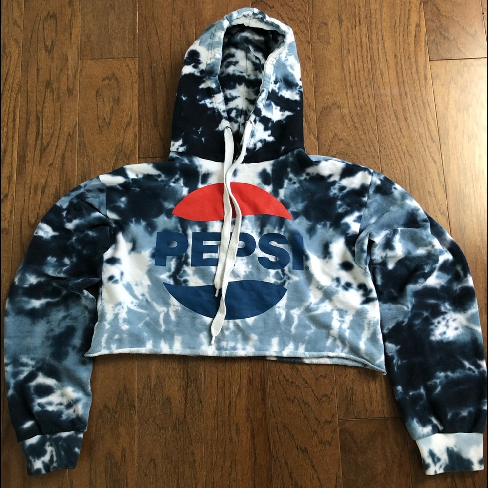 This is a cropped hoodie